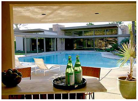 Frank Sinatra's "Twin Palms", E. Stewart Willaims first residential commission. (Note the piano-shaped pool.)
